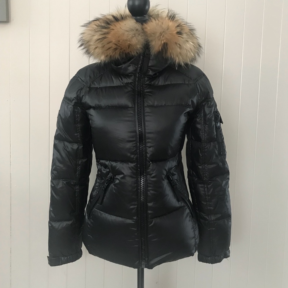 SAM New York down jacket w/fur Small